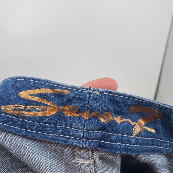 Seven7 Jeans Trendy Plus Size Sequin-Patch Bootcut Distressed Denim Jeans - Picture 10 of 12